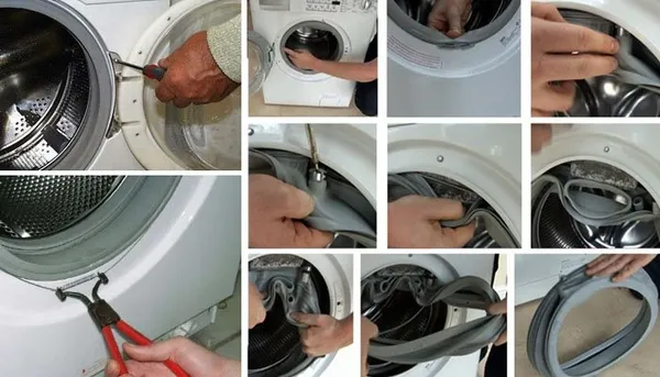 Инструкция по замене манжеты стиральной машины Бош своими руками. Как снять манжету на стиральной машине бош. 6