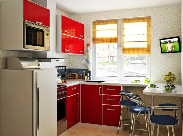 Особенности дизайна кухни 5 кв. м. Как обустроить маленькую кухню 5 кв. 8