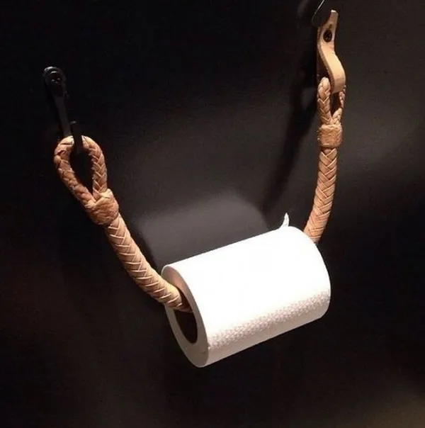 14 идей держателя для туалетной бумаги своими руками. Как сделать держатель для туалетной бумаги. 4
