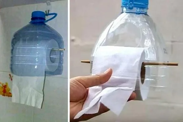 14 идей держателя для туалетной бумаги своими руками. Как сделать держатель для туалетной бумаги. 3