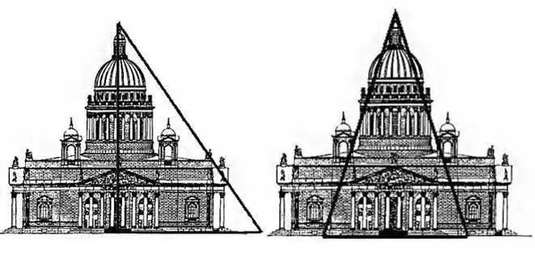 Золотые треугольники в Исаакиевском соборе 