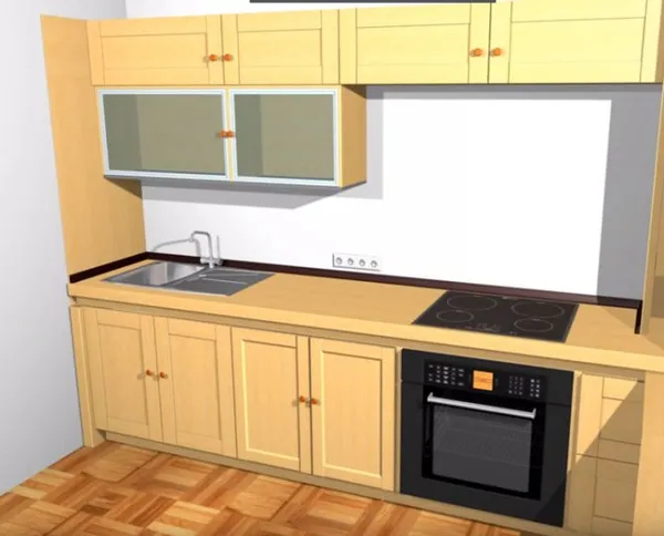 варочная поверхность и духовой шкаф на кухне