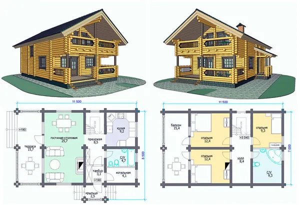 Дом из оцилиндрованного бревна: что нужно знать, прежде чем начать строительство. Как построить дом из бревна. 2