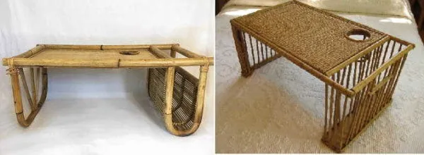 Бамбук для нашей страны экзотический материал, но столик для завтрака в постель можно найти и бамбуковый