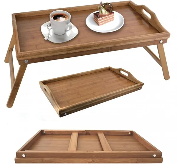 Разновидности столиков в кровать, их особенности и функциональность. Как называется столик для завтрака в постель. 12