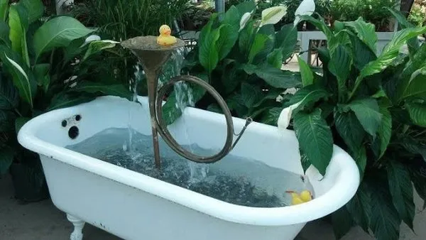 Удачное применение старой ванны