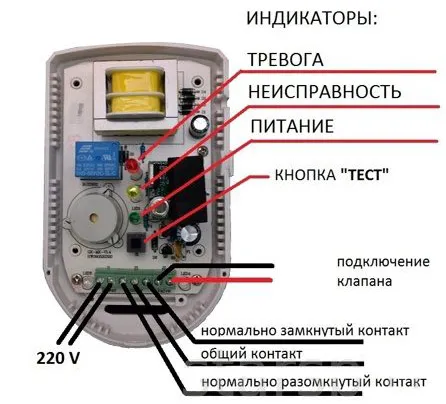 Схема и конструкция сигнализатора