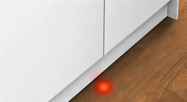 Оповещение об окончании работы посудомоечной машины в виде красного луча на полу