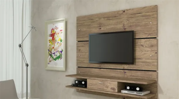 Дизайн стены с телевизором. Как сделать панель под телевизор на стену. 2