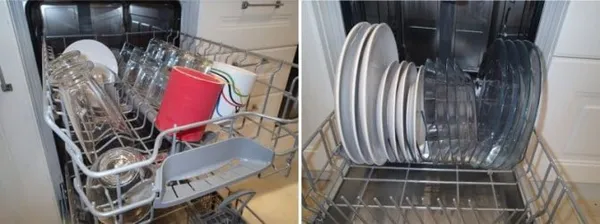 Правильное расположение посуды в посудомоечной машине