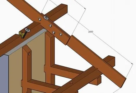 Кобылка в стропильной системе 6