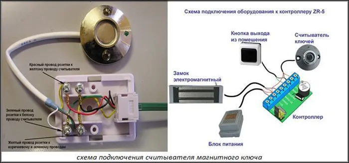 Схема подключения элементов