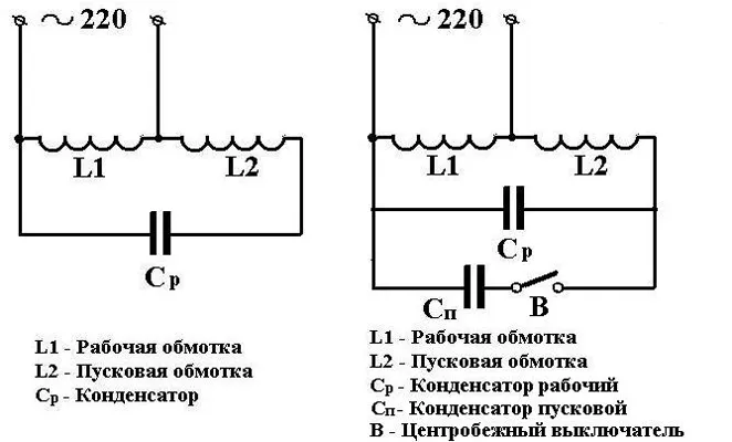 Однофазный двигатель