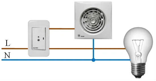 Схема подключения вентилятора