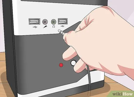 Step 5 Подключите аудиоустройство к компьютеру.