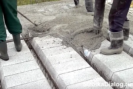 заливка бетоном перекрытия Терива