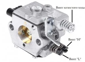 Винты настройки карбюратора мотокосы