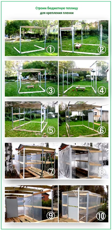 каркас теплицы под пленку